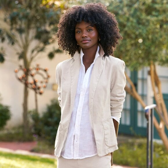 Frank & Eileen Dublin Italian Performance Linen Blazer Large - Picture 1 of 5